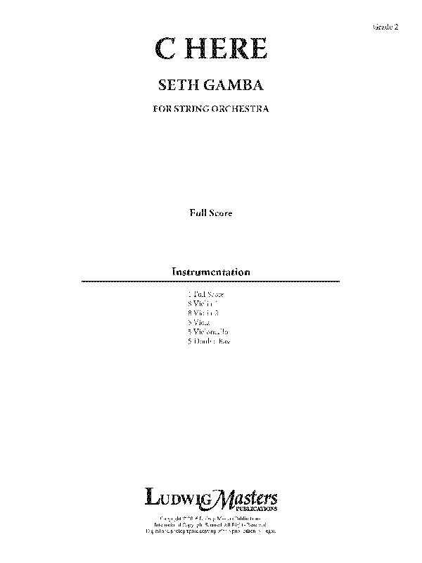 C Here Conductor Score