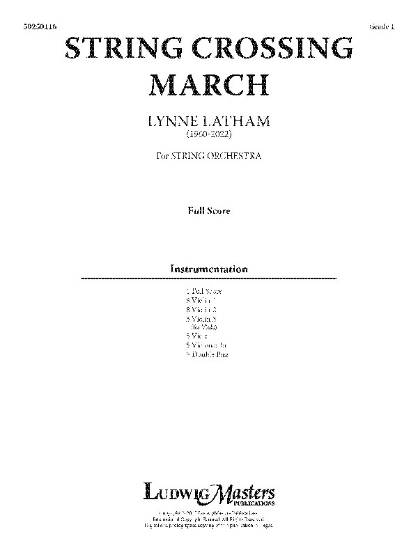 String Crossing March Full Score