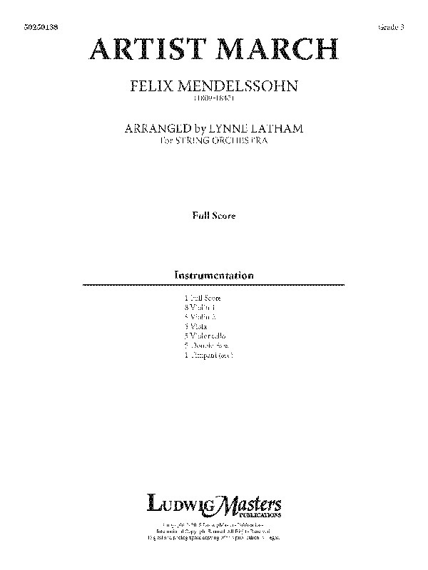 Artist March Conductor Score