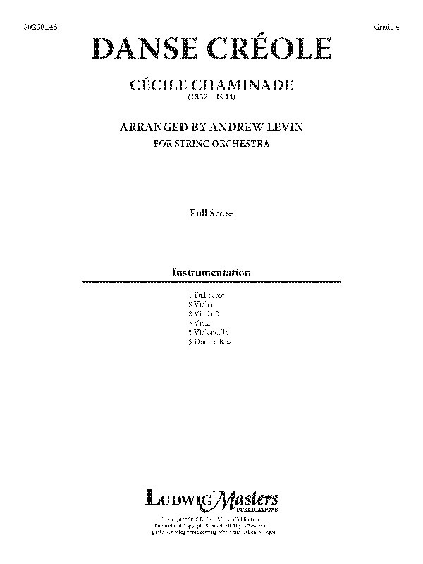 Danse CréOle Conductor Score