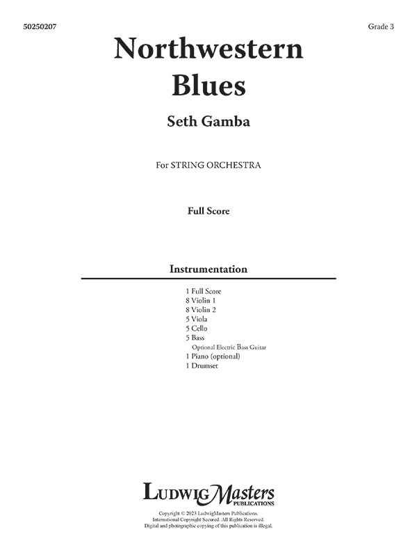 Northwestern Blues Score