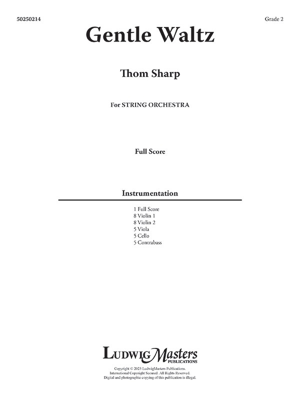 Gentle Waltz Score