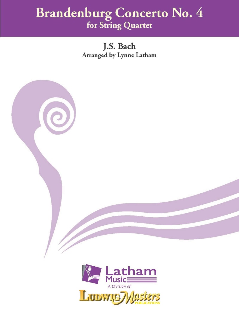 Brandenburg Concerto No. 4 For String Quartet Full Score