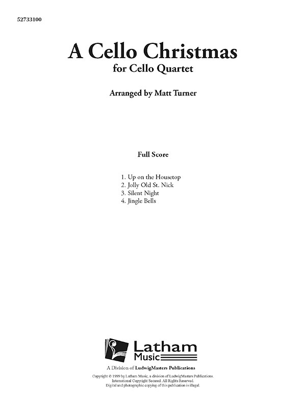 A Cello Christmas Conductor Score