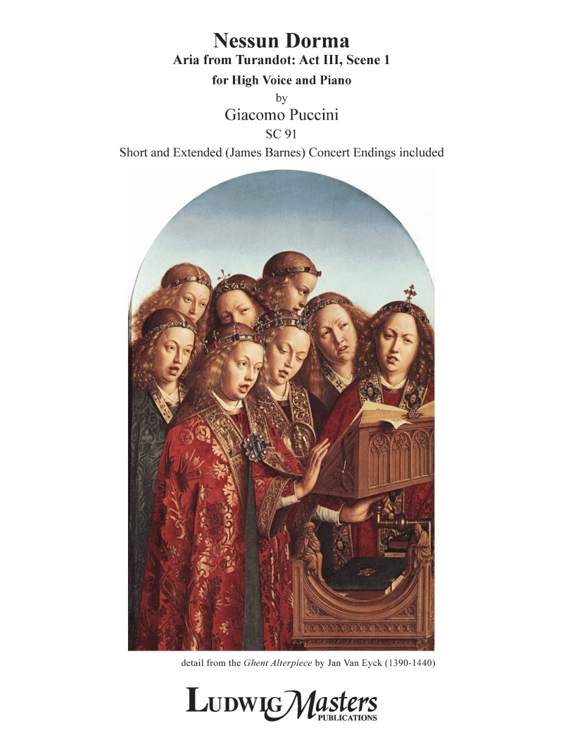 Nessun Dorma (Aria From Turandot: Act Iii, Scene 1, Short And Extended Concert Endings) Vocal Score