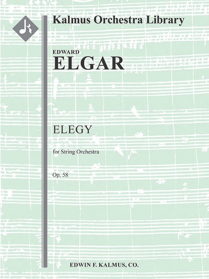 Elegy, Op. 58 Conductor Score