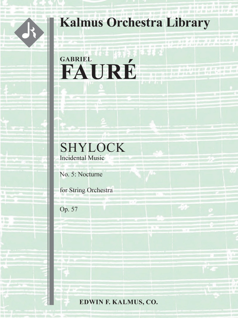 Shylock: Incidental Music, Op. 57: No. 5, Nocturne Conductor Score & Parts