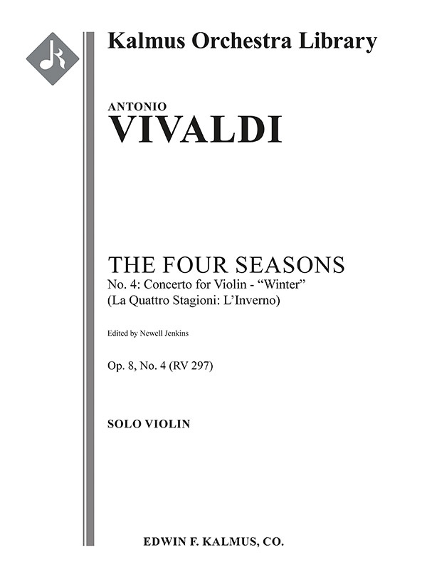The Four Seasons, No. 4: Concerto For Violin In F Minor - Winter (Le Quattro Stagioni: L'inverno, Rv297/F.I: 25) Solo Part