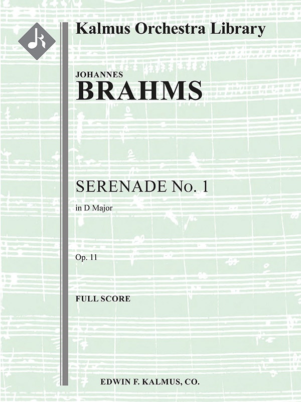Serenade No. 1 In D, Op. 11 Conductor Score