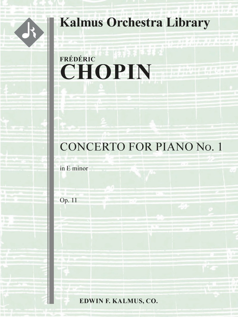 Concerto For Piano No. 1 In E Minor, Op. 11 Full Score