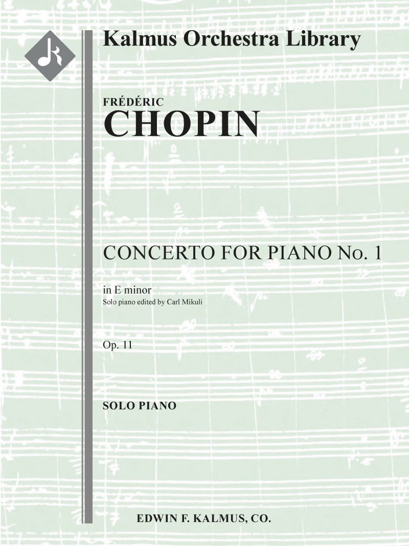 Concerto For Piano No. 1 In E Minor, Op. 11 Solo Piano