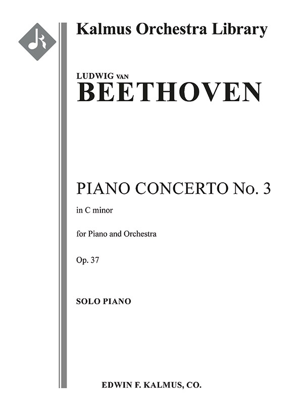 Concerto For Piano No. 3 In C Minor, Op. 37 Solo Part
