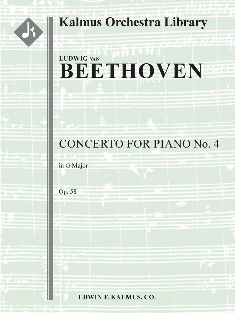 Concerto for Piano No. 4 in G, Op. 58 — Conductor Score & Parts