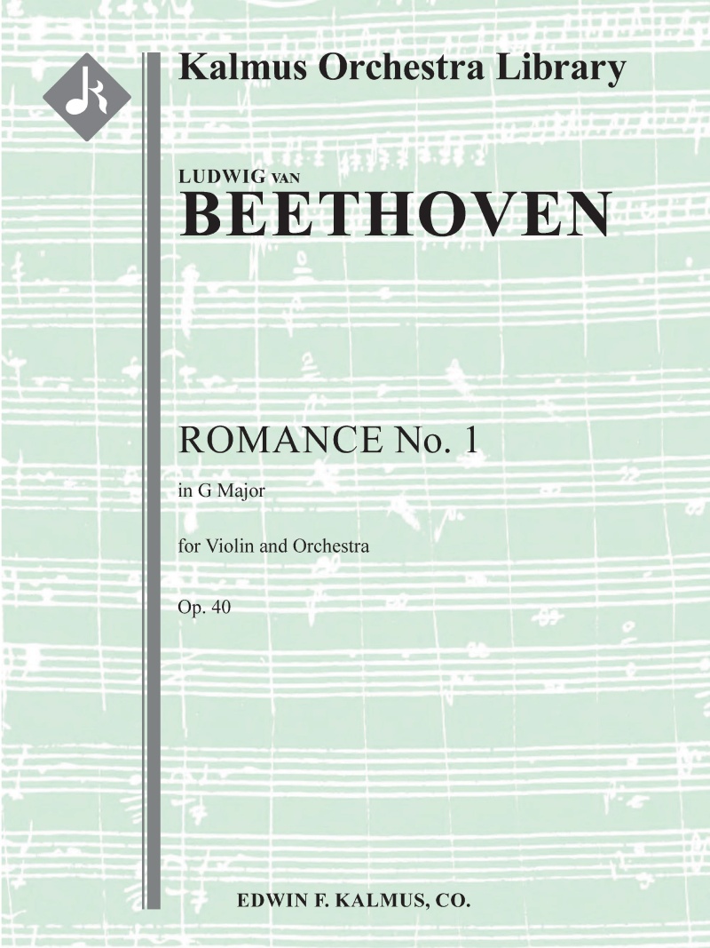 Romance For Violin And Orchestra No. 1 In G, Op. 40 Conductor Score & Parts