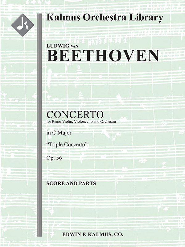 Concerto For Violin, Cello And Piano (Triple Concerto), Op. 56 Conductor Score & Parts