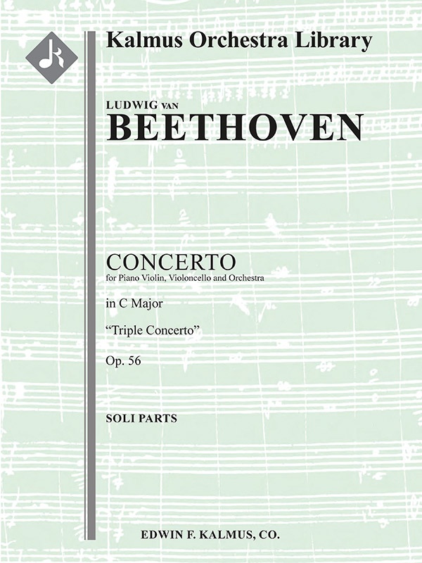 Concerto For Violin, Cello And Piano (Triple Concerto), Op. 56 Conductor Score