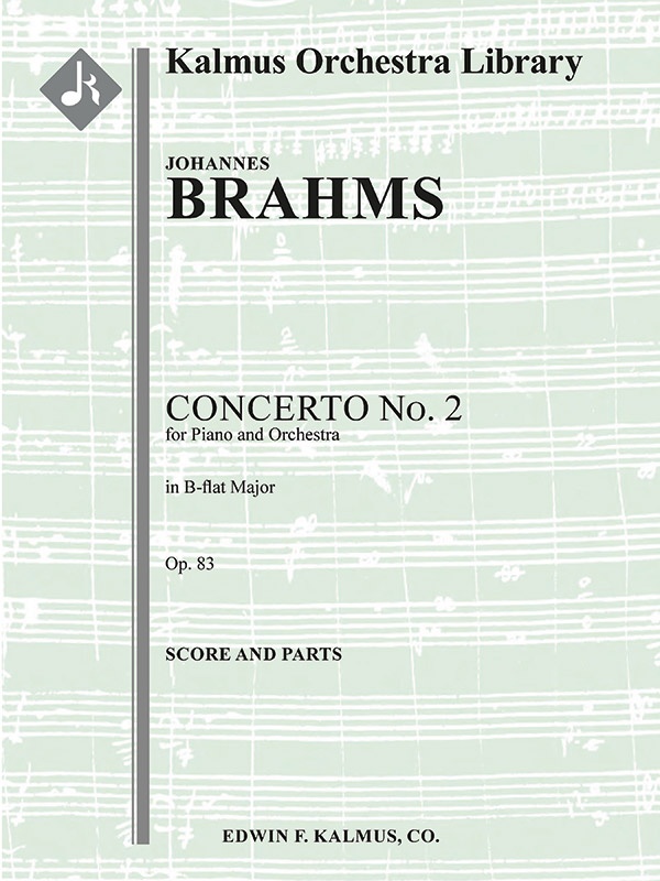 Concerto For Piano No. 2 In B-Flat, Op. 83 Conductor Score & Parts