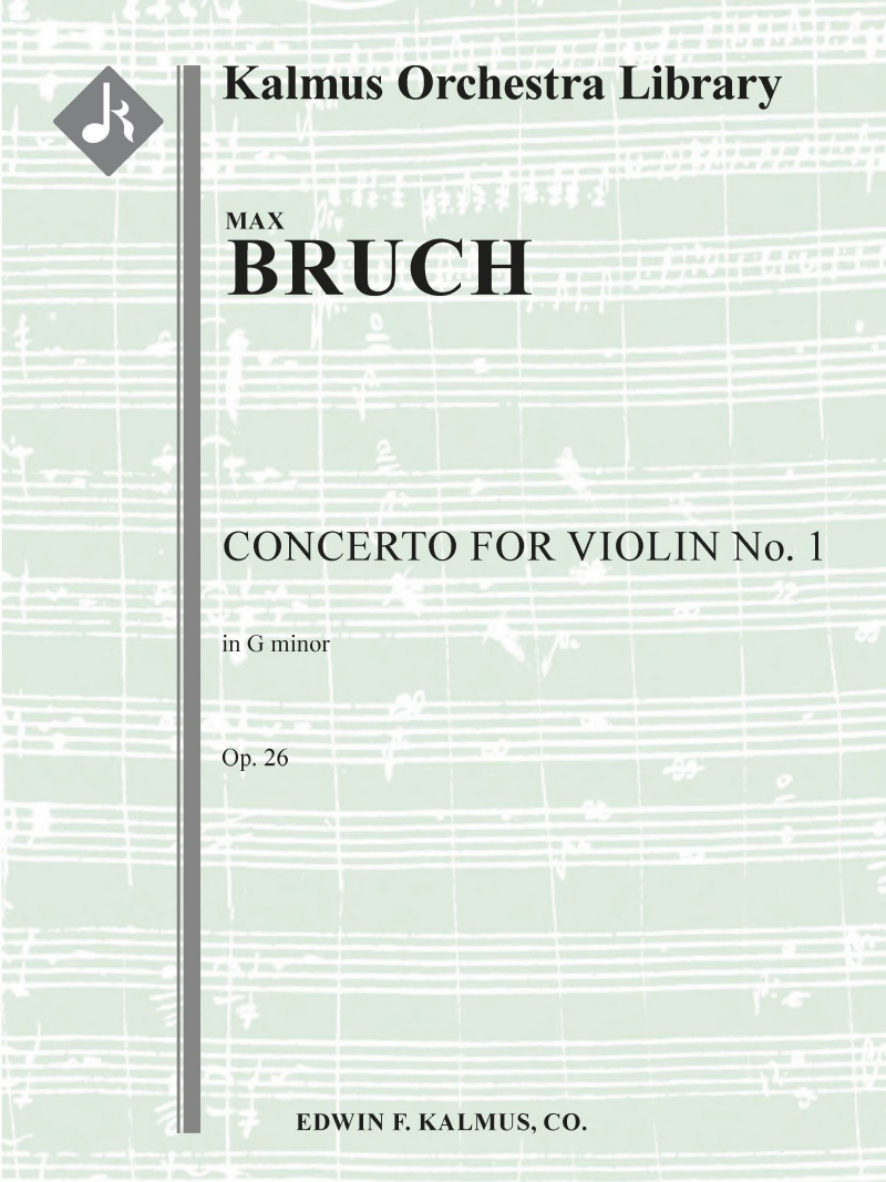 Concerto For Violin No. 1 In G Minor, Op. 26 Conductor Score & Parts