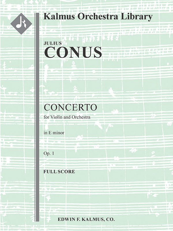 Violin Concerto In E Minor, Op. 1 Full Score
