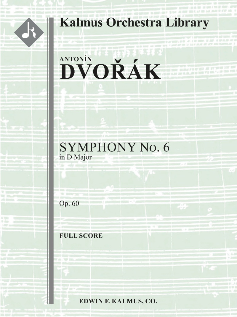 Symphony No. 6 In D, Op. 60/ B. 112 Conductor Score