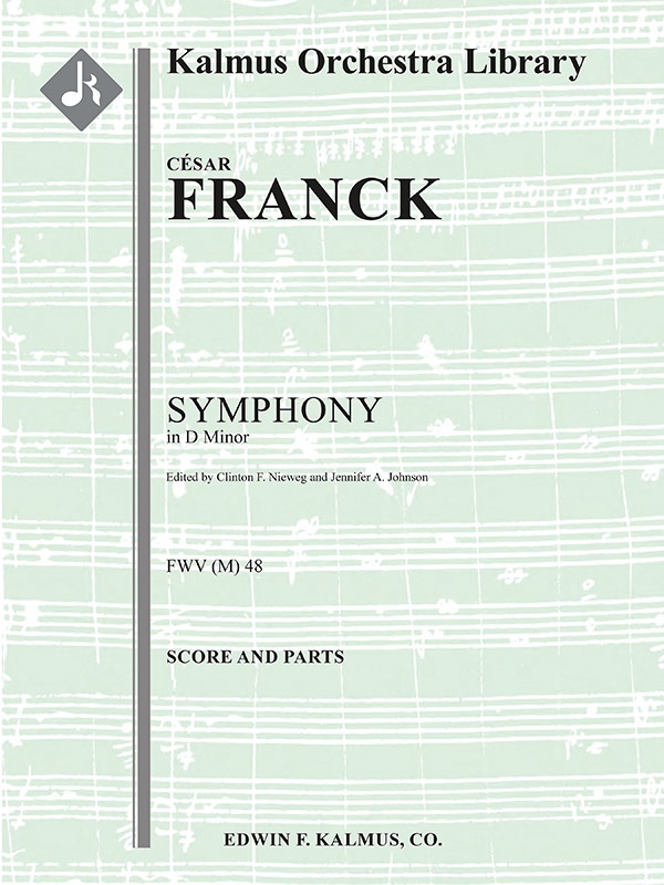 Symphony In D Minor, Fwv (M). 48 Conductor Score & Parts