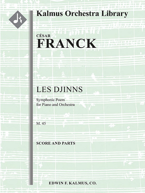 Les Djinns, M. 45: Symphonic Poem For Solo Piano And Orchestra Conductor Score & Parts