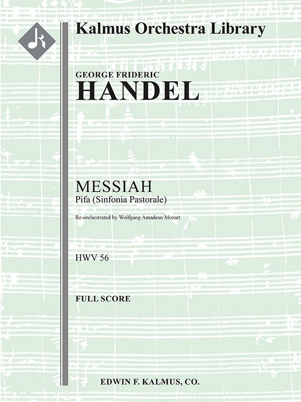 Messiah, Hwv 56: Pifa (Sinfonia Pastorale) Score