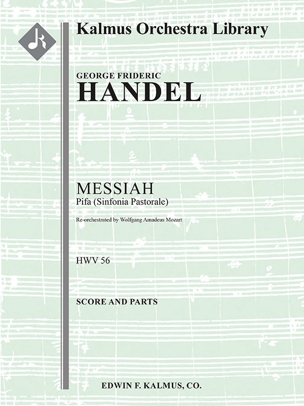 Messiah, Hwv 56: Pifa (Sinfonia Pastorale) Score & Parts