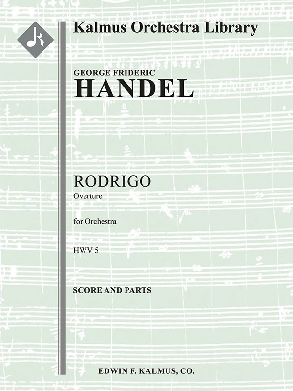 Rodrigo, Hwv 5: Overture Conductor Score & Parts