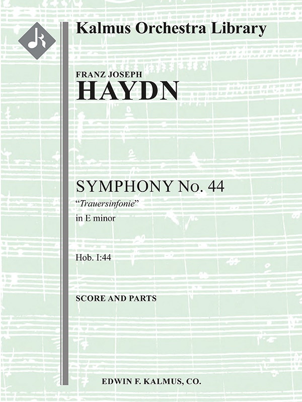 Symphony No. 44 in E Minor 'Trauersinfonie' Conductor Score & Parts