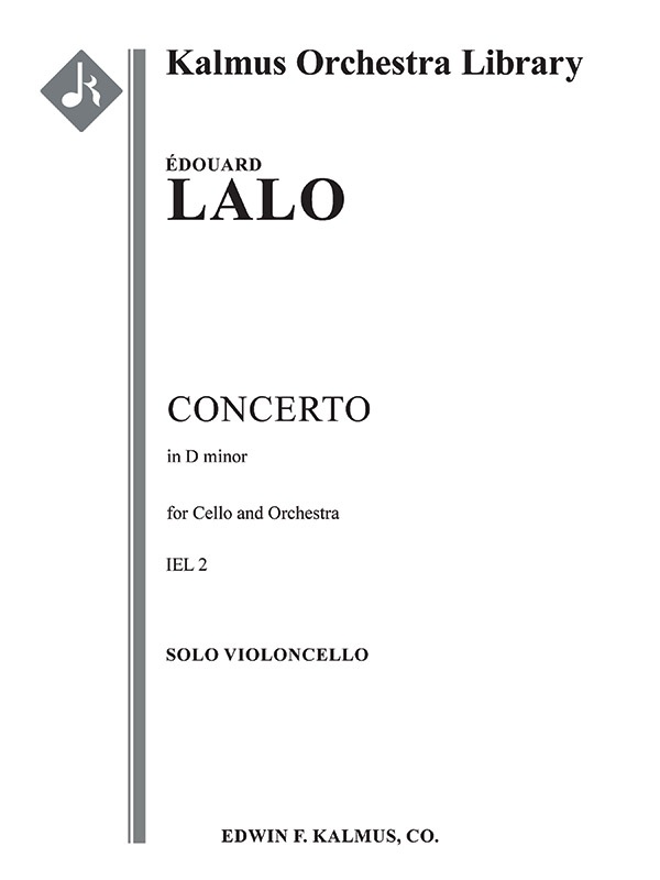 Concerto For Cello In D Minor Solo Violoncello