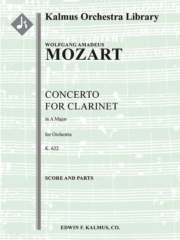 Concerto For Clarinet In A, K. 622 Conductor Score & Parts