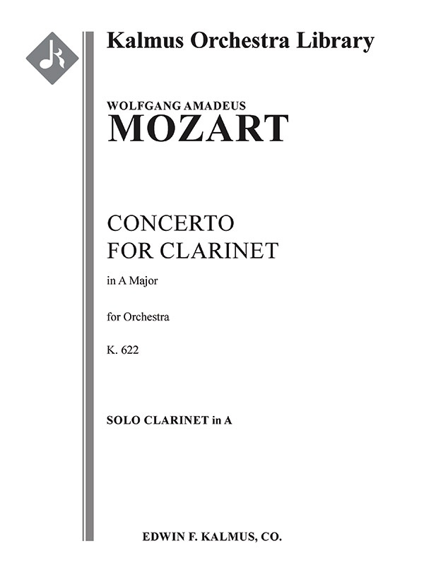 Concerto For Clarinet In A, K. 622 Solo Part