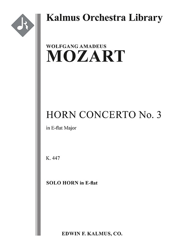 Horn Concerto No. 3 Solo Part