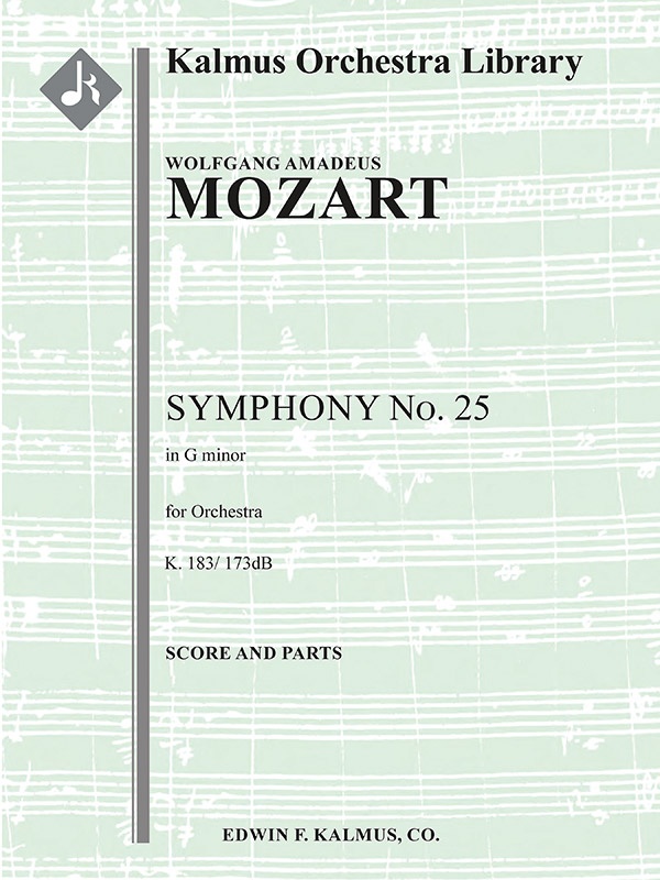 Symphony No. 25 In G Minor, K. 183/173Db Score & Parts