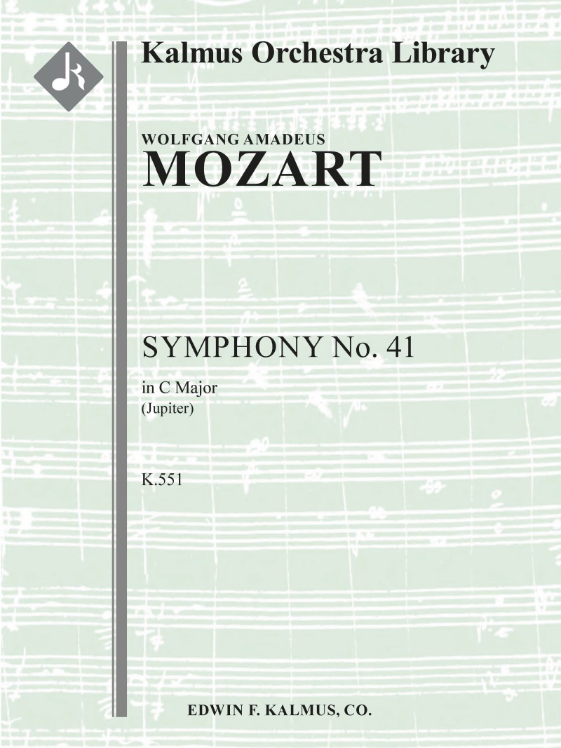 Symphony No. 41 In C, K. 551 'Jupiter Symphony' Conductor Score & Parts