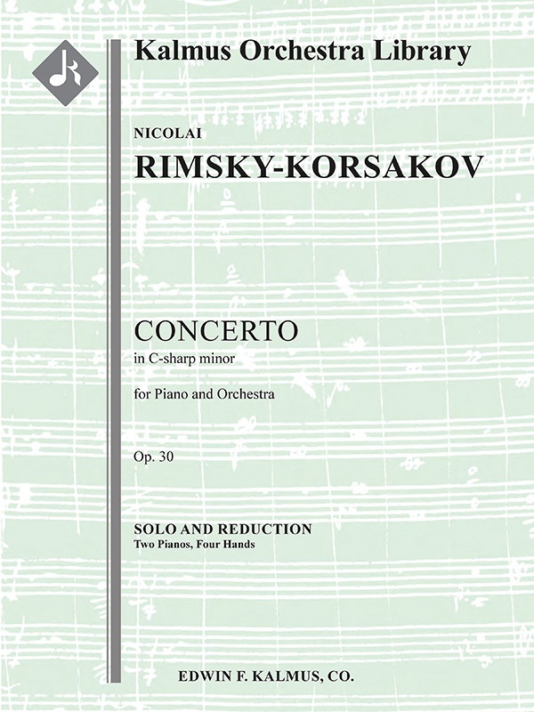 Concerto For Piano In C-Sharp Minor, Op. 30 Solo Piano Part