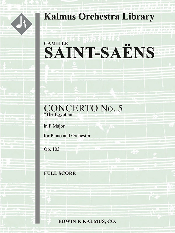 Concerto For Piano No. 5 in F, Op. 103 "Egyptian" Full Score