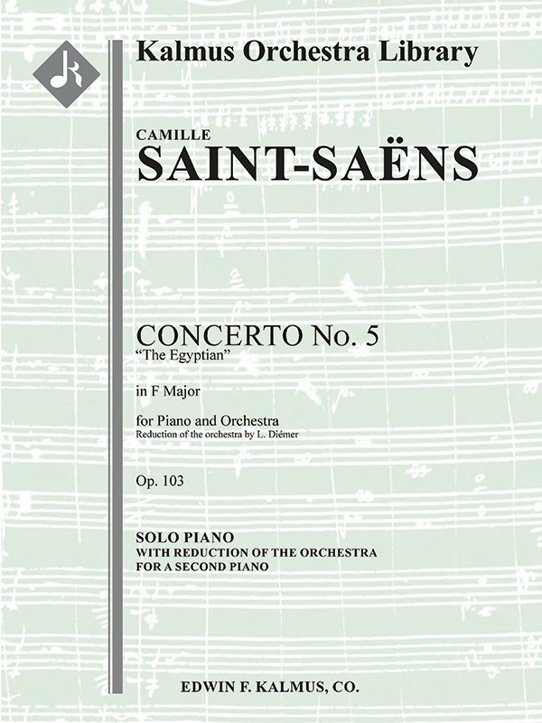 Concerto For Piano No. 5 In F, Op. 103 "Egyptian" Solo Piano Part