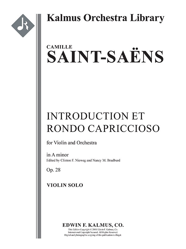 Introduction And Rondo Capriccioso, Op. 28 Conductor Score & Parts