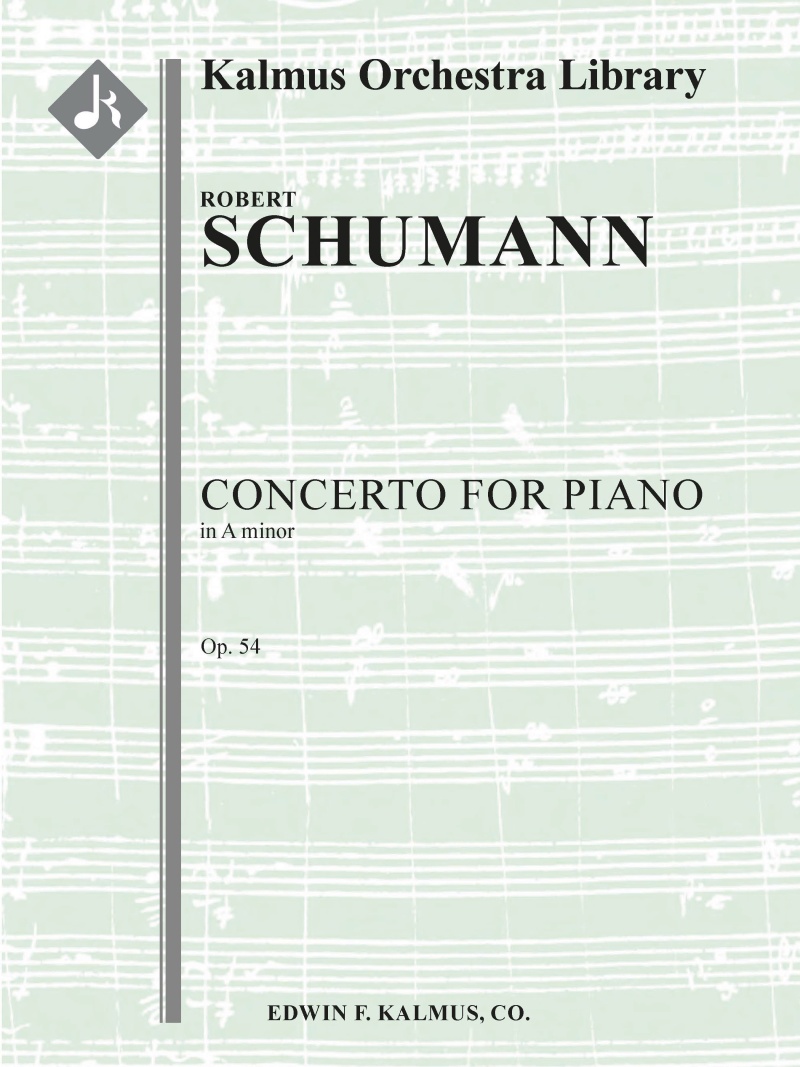 Concerto For Piano In A Minor, Op. 54 Conductor Score