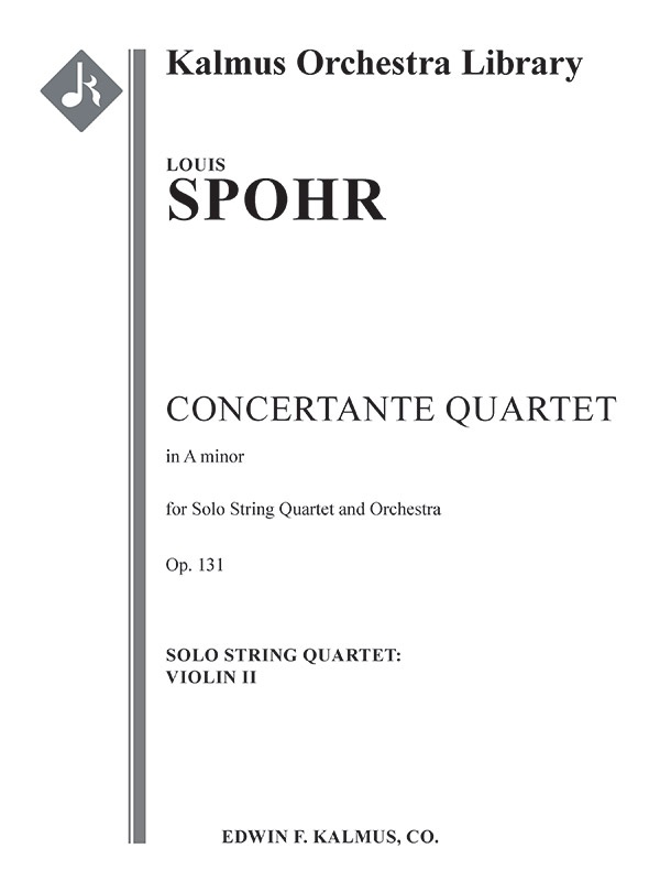 Concertante Quartet In A Minor, Op. 131 Violin 2 Solo