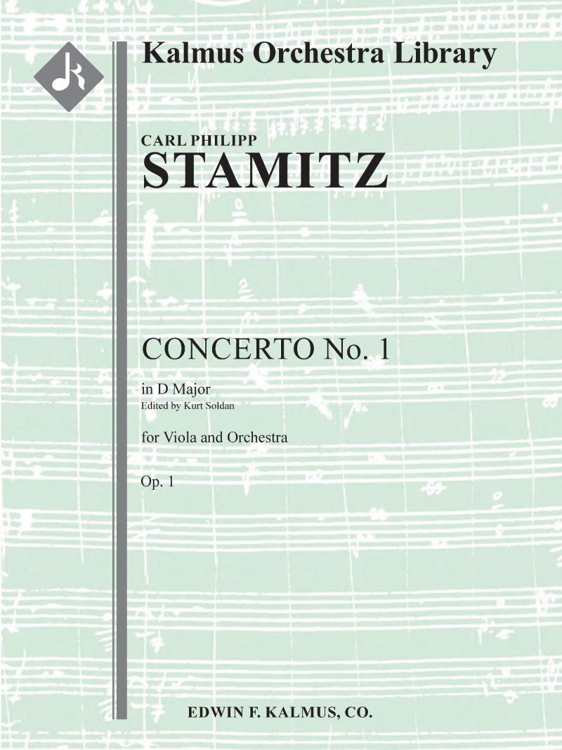 Concerto For Viola No. 1 In D, Op. 1 Score And Parts