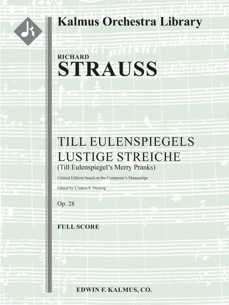 Till Eulenspiegel Lustige Streiche, Op. 28 Full Score
