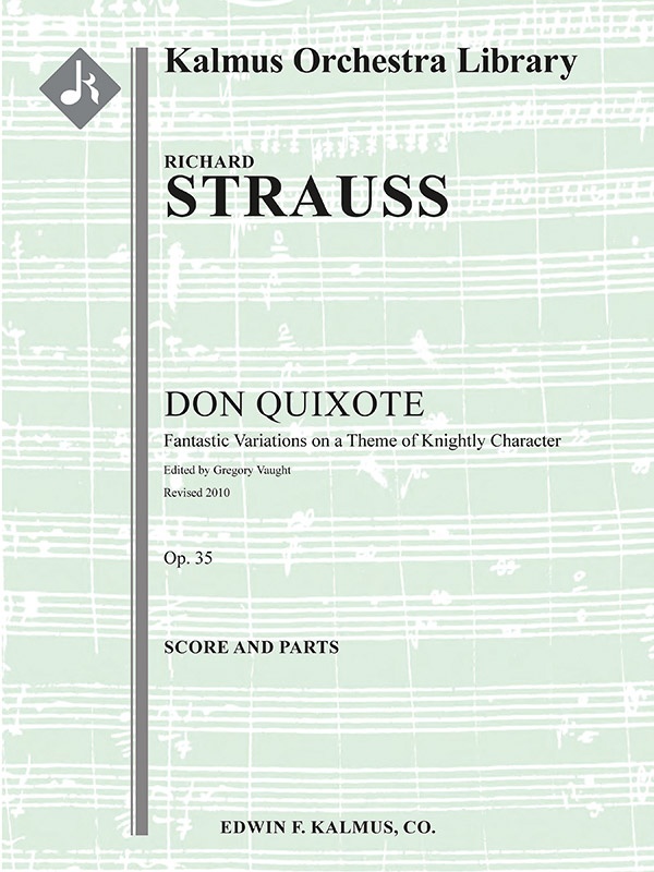 Don Quixote For Cello And Orchestra, Op. 35 Score And Parts
