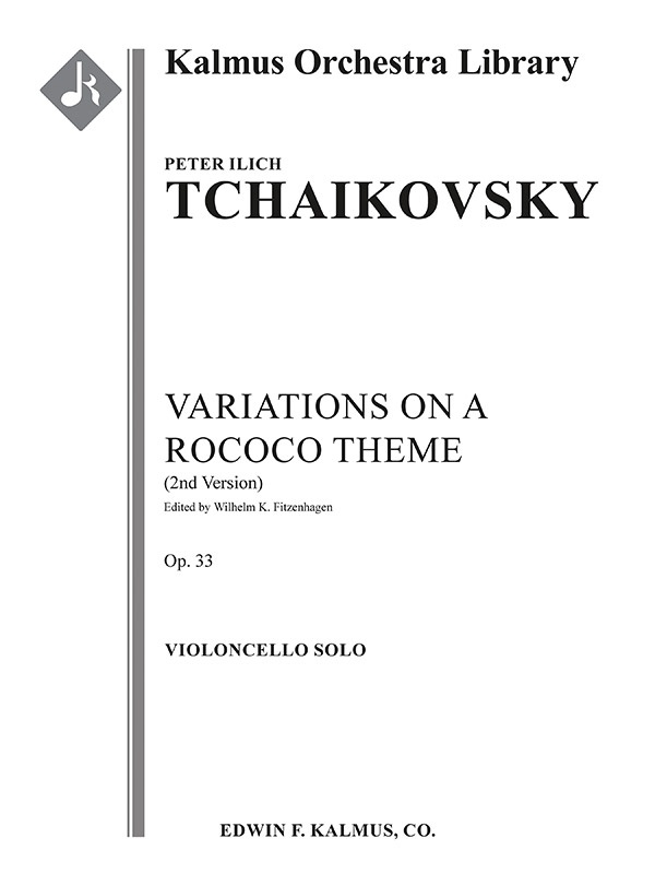 Variations on a Rococo Theme, Op. 33 (2nd Version) – Solo Part