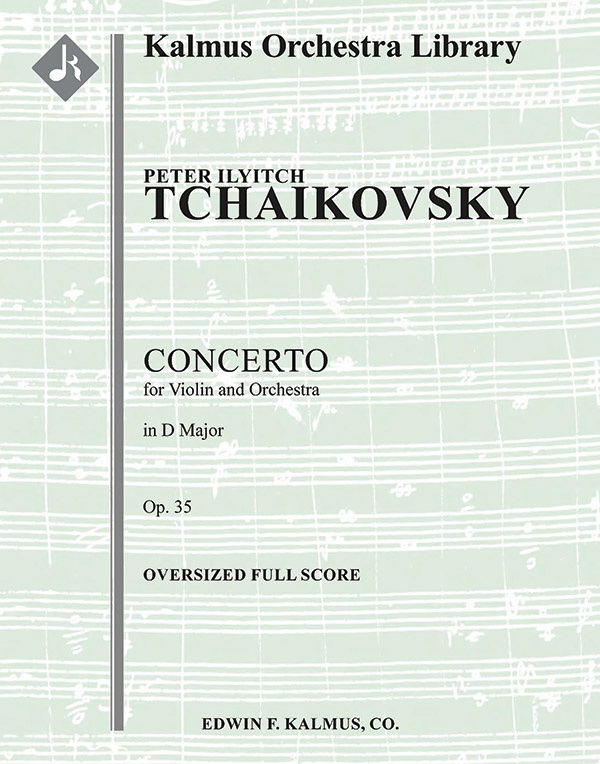 Concerto For Violin In D, Op. 35 Oversized Full Score