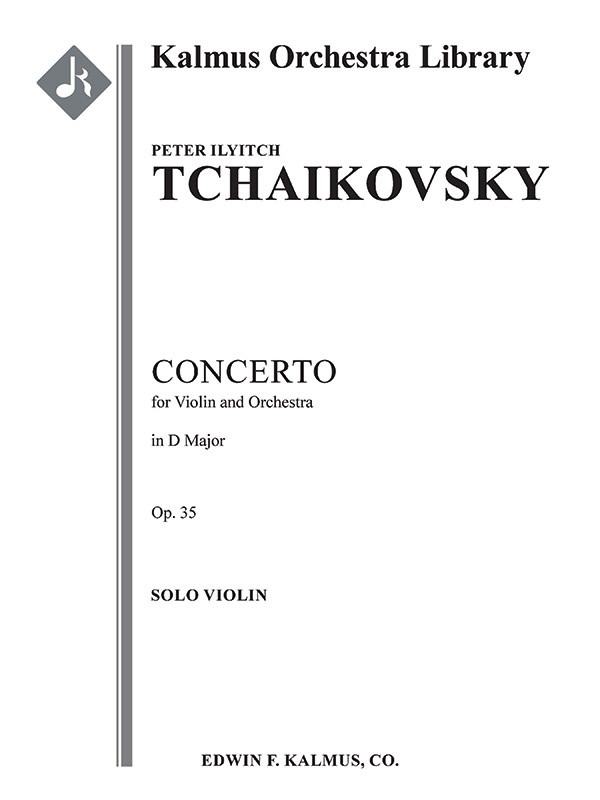 Concerto For Violin In D, Op. 35 Solo Violin Part