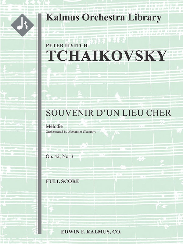 Souvenir D'un Lieu Cher, Op. 42; No. 3: Melodie Conductor Score