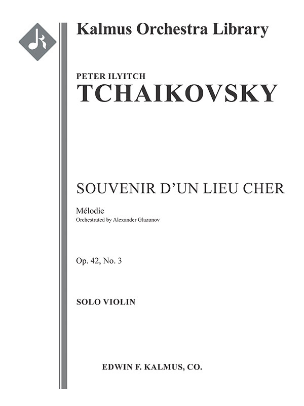 Souvenir D'un Lieu Cher, Op. 42; No. 3: Melodie Conductor Score & Parts